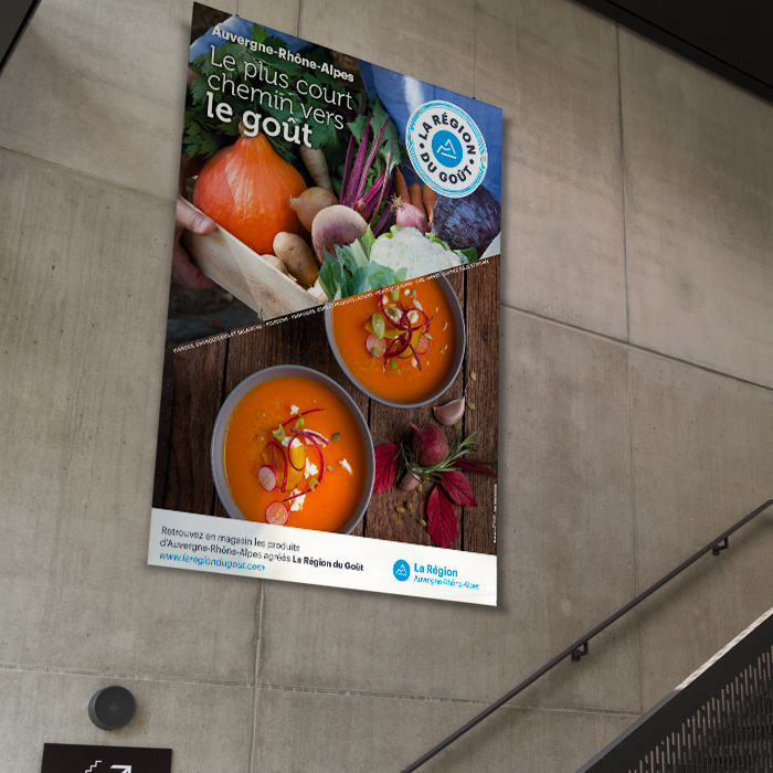 RDG2 Campagne d'affichage de la marque régionale La Région du Goût